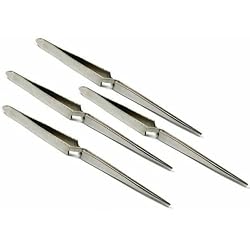 4 Third Hand Locking Tweezers Soldering Ring Tools