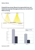 Entwicklung eines Berechnungsverfahrens zur Optimierung des Energieverbrauchs k�nstlicher Beleuchtung