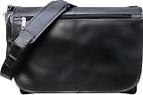 Scully Expandable Leather Messenger Bag Briefcase Black