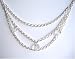 Jeweled Chain Belt in Silver