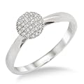Engagement Ring, 9ct White Gold, Diamond Solitaire Engagement Ring, 0.14 carat Diamond Weight, by Miore, MP9026RM