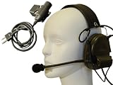 ZTactical Comtac IIタイプ ヘッドセット + U94 PTTマイクスイッチ icom用 セット