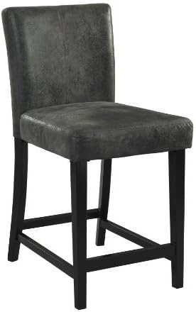Linon Home Decor Counter Height Morocco Stool, Charcoal by Linon Home Dcor