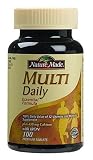 Nature Made Multi Daily Multiple Vitamin and Mineral Supplement Tablets with Calcium, Iron and Zinc, 100-Count Bottles (Pack of 3)