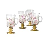 Pfaltzgraff Holiday Cheer Set Of Four 8-Ounce Irish Coffee Mugs