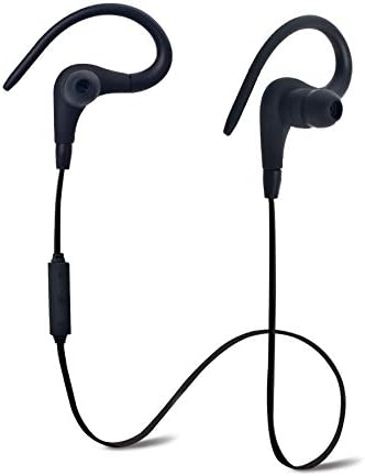 Pkman™ Wireless Noise Cancelling Bluetooth Stereo Sport Bluetooth Headphones/Headset/ Earphones for iPhone 6, 6 Plus, 5 5c 5s 4 and Android Devices (Black)