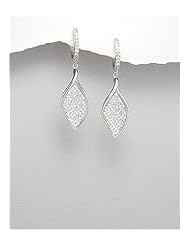 CZ Earrings In 92.5 Sterling Silver