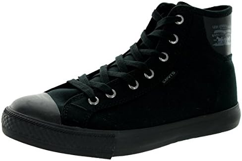 Levi's Kids Hamilton Buck Black Mono Chrome Casual Shoe 6.5 Kids US