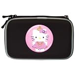 Nintendo DS Lite Black Carrying Case of Art Deco Hello Kitty Bejeweled