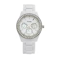Fossil Women's Stella Day/Date Display Quartz Dial Watch White ES1967