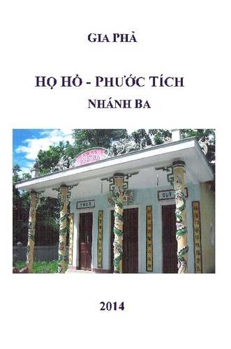 Gia Pha - Ho Ho Phuoc Tich - Nhanh Ba (Vietnamese Version) (Vietnamese Edition)