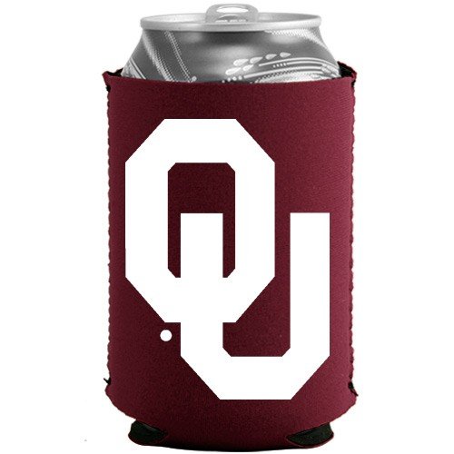 Oklahoma Sooners Crimson Collapsible Can Coolie by Football Fanatics