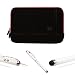 Microsuede Professional Executive Deluxe Business Office Sleeve Cover with Zipper For ASUS Transformer Pad Infinity Tablet & Transformer Pad 300 Series & Eee Pad Transformer Prime + Includes a Professor Pen 3 in 1 Red Laser Pointer / LED White Light / Stylus / White Pen