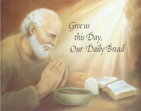 Daily Bread (Prayer) Art Poster Print - 16