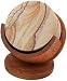 Thirstystone Oak Pedestal Wood Coaster Holder