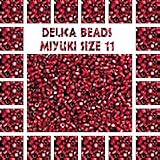 Delica Beads 11/0 Miyuki (a full 8 gram pack) over 500 colors available individually!, DB603 Burnt Orange Silver Lined