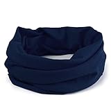 MIOIM® 首も肩も あったか スヌード ボリューム ある マフラー 横縞＆無地 襟巻き ネックウォーマー 子供 キッズ マフラー ストール 秋冬