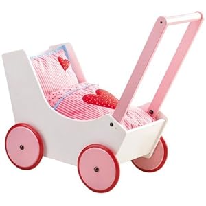 Hearts Doll Pram by Haba