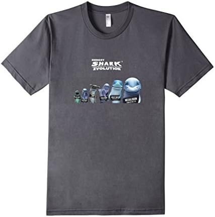 Men's Hungry Shark Evolution: Shark Lineup T-Shirt Medium Asphalt
