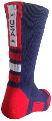 USA Flag Baseline Crew Socks