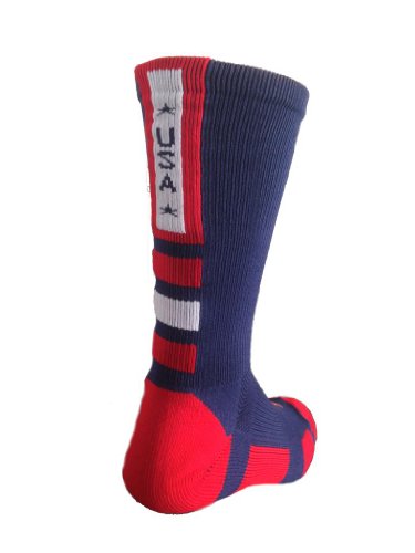 USA Flag Baseline Crew Socks