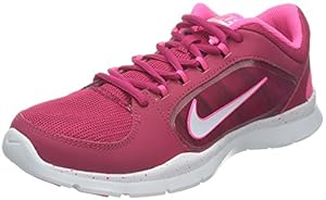 Nike Women's Flex Trainer 4 (Speckled) Fchs Frc/Wht/Hypr P (Speckled) Running Shoe 8 Women US