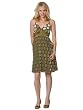 Voom Dress - Babydoll Burnout Polkadot in Olive