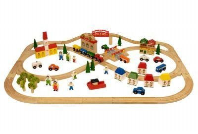 Childrens Toyshop  Toys : Town And Country Train Set (101 Piece)