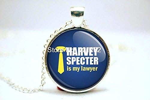 Pretty Lee 2015 Fashion Harvey Specter Necklace Jewelry Glass Photo Cabochon Necklace Christmas gift