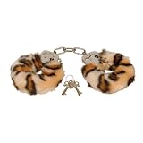 41E3hahoJQL. SL160  Playhouse Eroflame PMS0720014 Furry Love Cuffs, Liebes Handschellen, mit abnehmbaren Plüschbezügen, Tiger