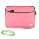 Pink Carrying Case for Acer Aspire One 10" + Vangoddy tm, Live*Laugh*Love wrist band!!!
