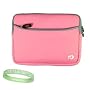 Pink Carrying Case for Acer Aspire One 10" + Vangoddy tm, Live*Laugh*Love wrist band!!!