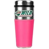 Minnesota Wild NHL 16oz Travel Tumbler with Pink Sleeve