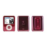 Speck See Thru Hard Plastic Case with Belt Clip for iPod nano 3G (Red)
