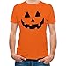 Pumpkin Shirt Halloween Shirts for Men Scary Jack O Lantern Mens T-Shirt X-Large Orange