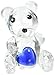 Fashioncraft Choice Crystal Collection Teddy Bear Figurines with Blue Heart