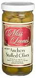 Review Miss Leone's  / Miss Leone's Anchovy Stuffed Queen Olives, 12-Ounce Jars (Pack of 3)