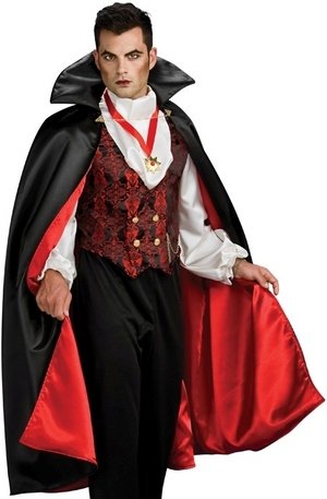 cape. Pants not included. Vampire makeup sold separately.