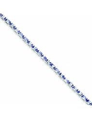 Genuine .925 Sterling Silver Tanzanite Bracelet 10.6 Grams . 100% Satisfaction Guaranteed.