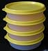 Tupperware Lil' Wonders Bowl Set of 4 with Yellow Seals
