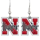NCAA Nebraska Cornhuskers Logo Dangling Earrings (Set of 2)