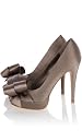 Satin Peep Toe with Bow