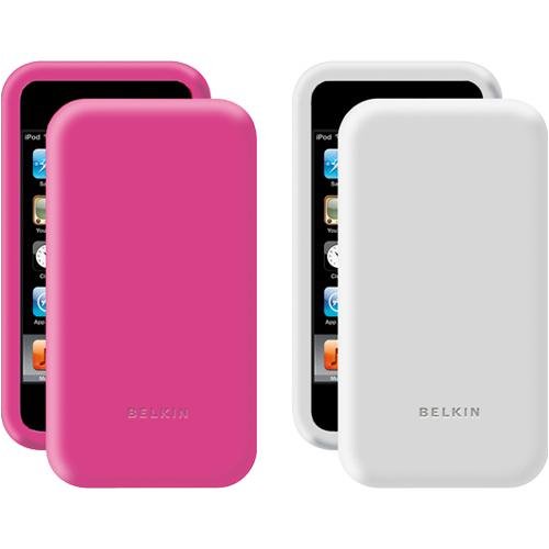 Belkin 2-Pack Silicone Sleeve Case for iPod touch 2G (Pink Translucent White)