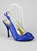 Solid Color Satin Finish Slingback Heel Featuring A Knotted Front Design. Side Ankle ...