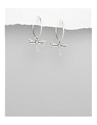 Dragonfly Earrings In 92.5 Sterling Silver