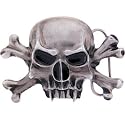 SKULL and CROSSBONES Belt Buckle