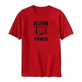 T-Shirt Red  Belizean Power  Belize Country