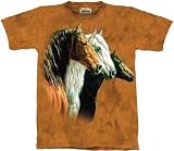 Three Horse Portrait T-shirt 100% Cotton KIDS - TEENS and ADULTS Short Sleeve Shirt