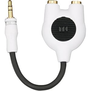 Monster Cable AYICP 220s iSplitter Mini Y-Adapter for iPod and Mac