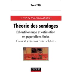 Th�orie des sondages : Echantillonnage et estimation en populations finies